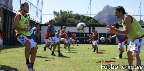 Entrenamiento del Caracas FC para su enfrentamiento ante el Botafogo
