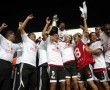 Jugadores del Caracas FC celebran su victoria En Pueblo Nuevo 4 - 1 sobre el Deportivo Táchira y obtienen así su undécima estrella. Foto: News Flash JC