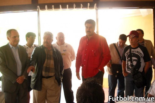 Nicolás Maduro visita la Selección Vinotinto